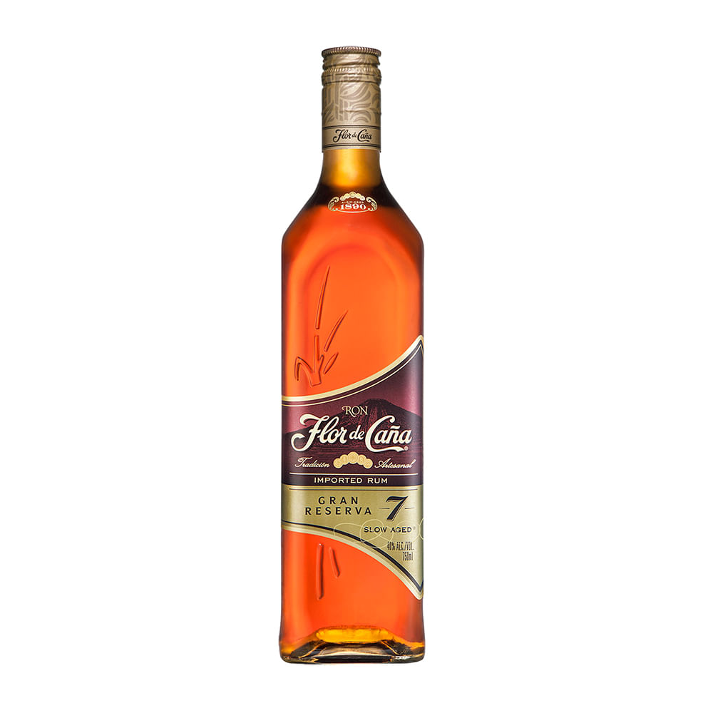 Flor de Caña Gran reserva 7 Años Ron 750 ml | Espirituosas Ron | Tonel