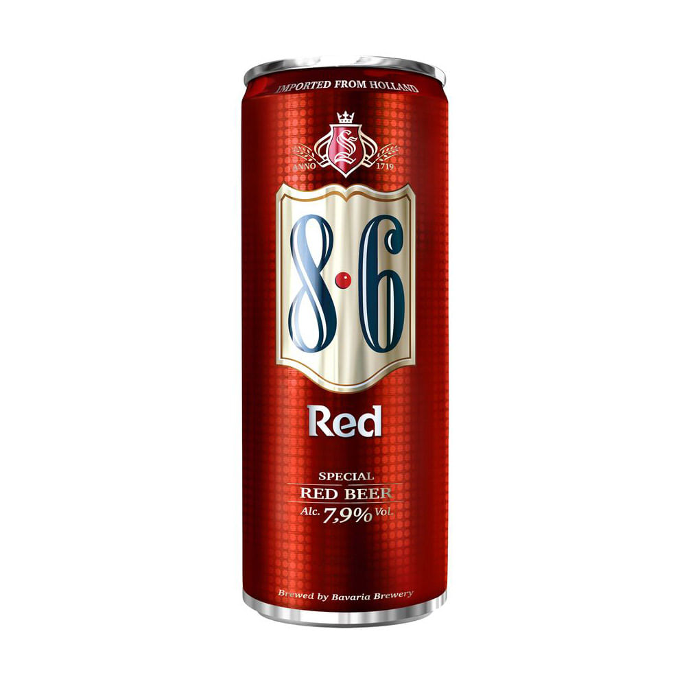 Bavaria 8.6 Red . Lata Cerveza Roja . 500 ml - Tonel Privado