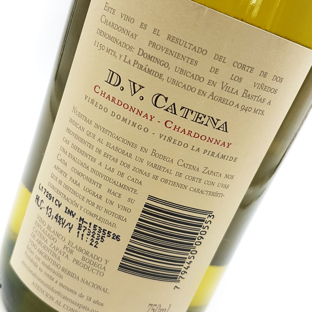 DV Catena Chardonnay | Vinos Blancos | Tonel Privado - Tonel Privado